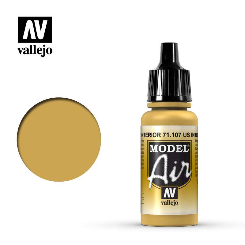 Vallejo Model Air 71.107 USA Amarillo Interior - Dendago