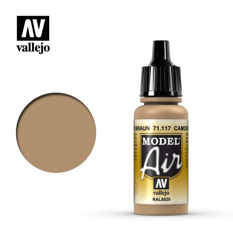 Vallejo Model Air 71.117 Camouflage Brown - Dendago