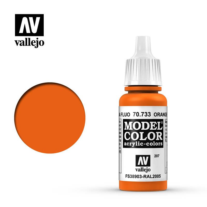 Vallejo Model Color 70.733 Naranja Fluorescente - Dendago
