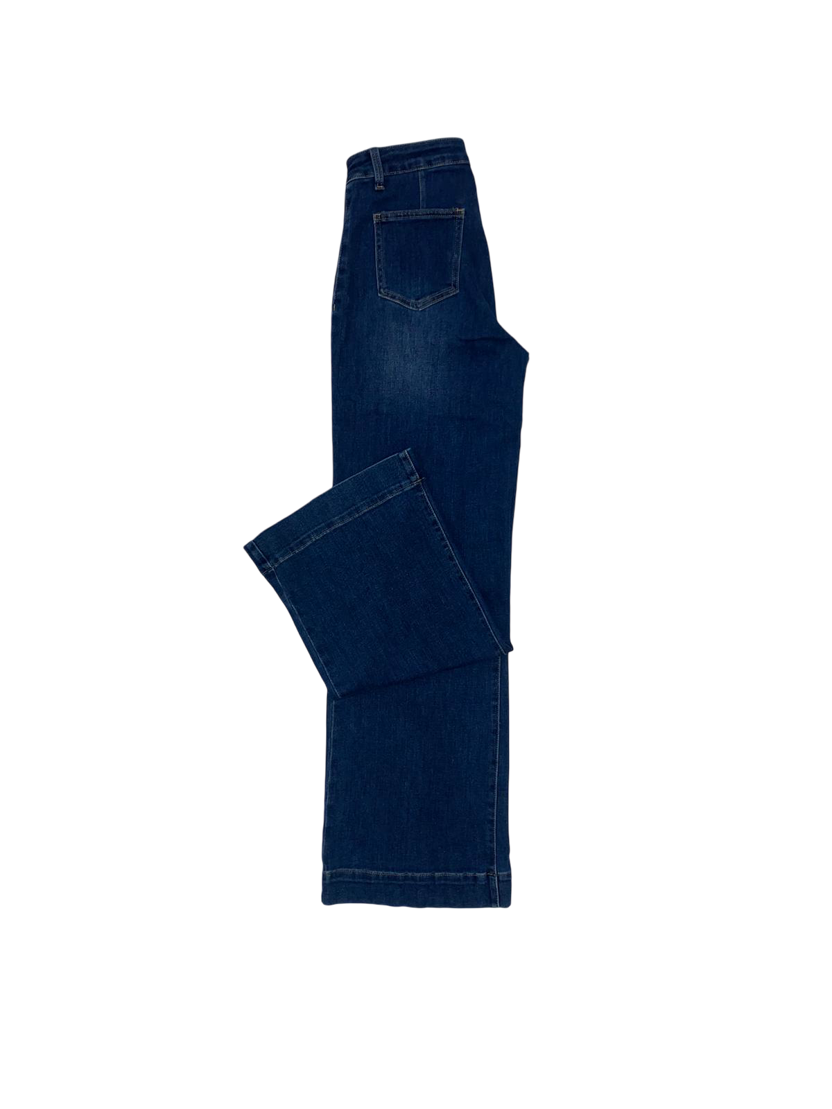 Vaquero Recto Azul Oscuro Mujer