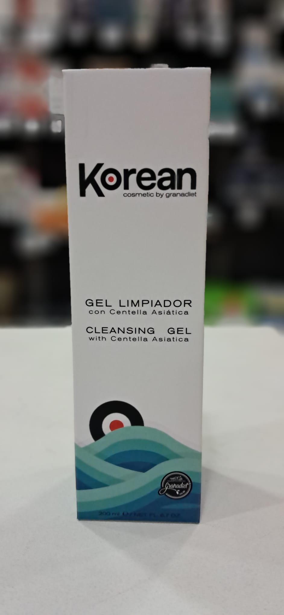 Korean gel limpiador con centella asiática 200ml.