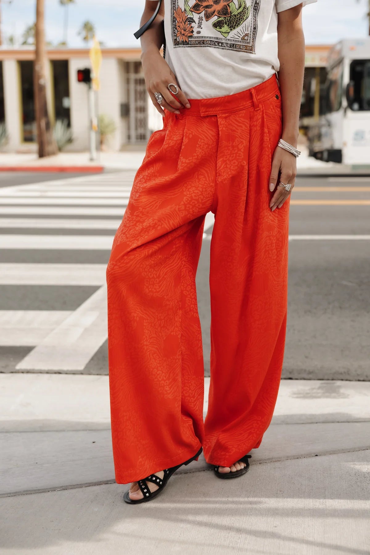 FREEMAN T. PORTER PANTALON DE PATA ANCHA PAOLINA IBIZA
