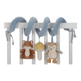 Espiral de actividades Little Dutch para bebés con juguetes colgantes, diferentes texturas y colores suaves, diseñada para colocar en el cochecito, la cuna o el asiento del automóvil.