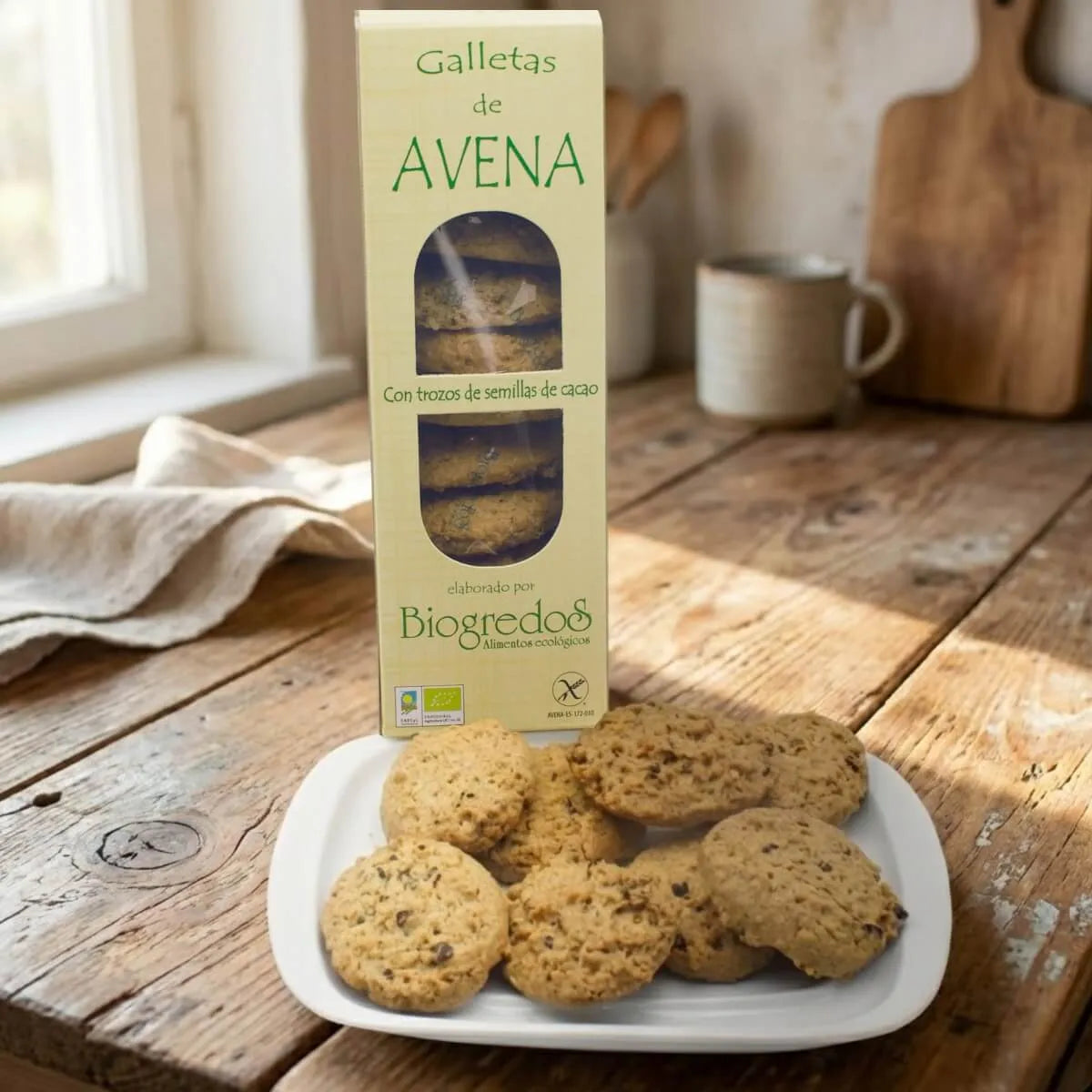 Galletas de avena y cacao sin gluten