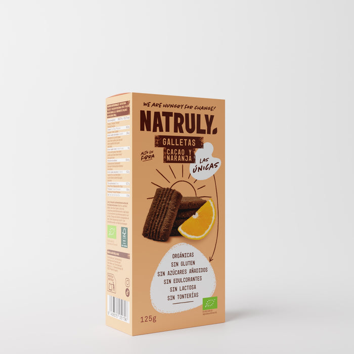 Galletas Natruly cacao y naranja