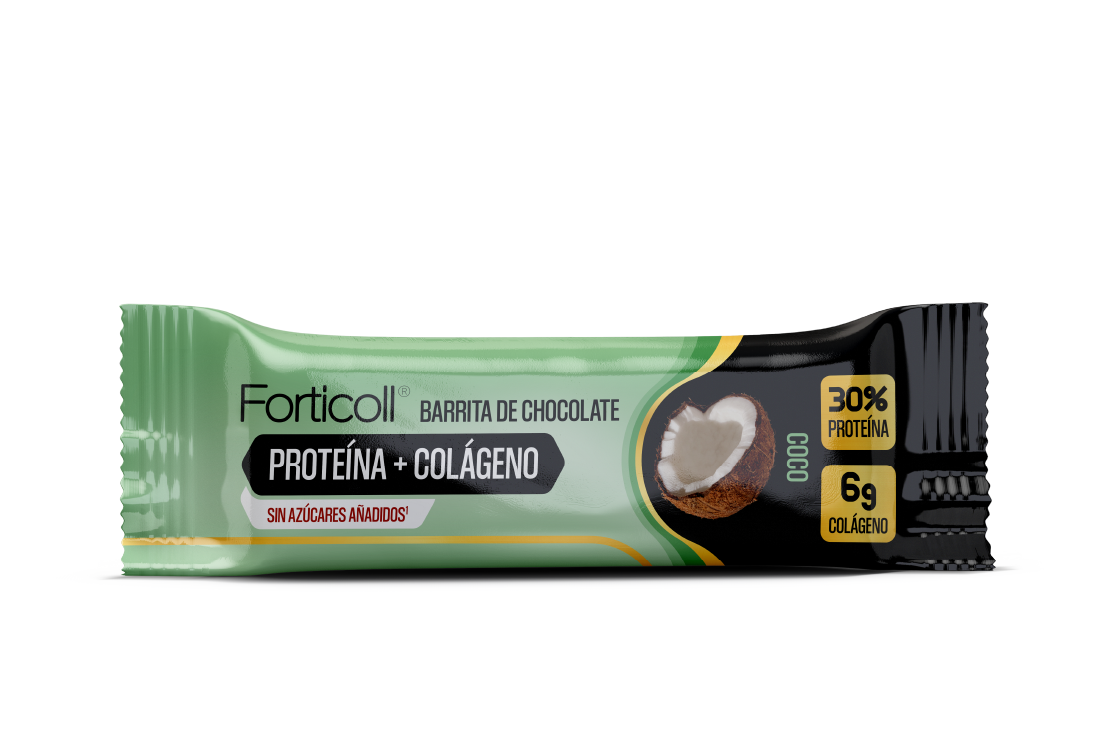 Barrita proteica con colágeno sabor coco Forticoll