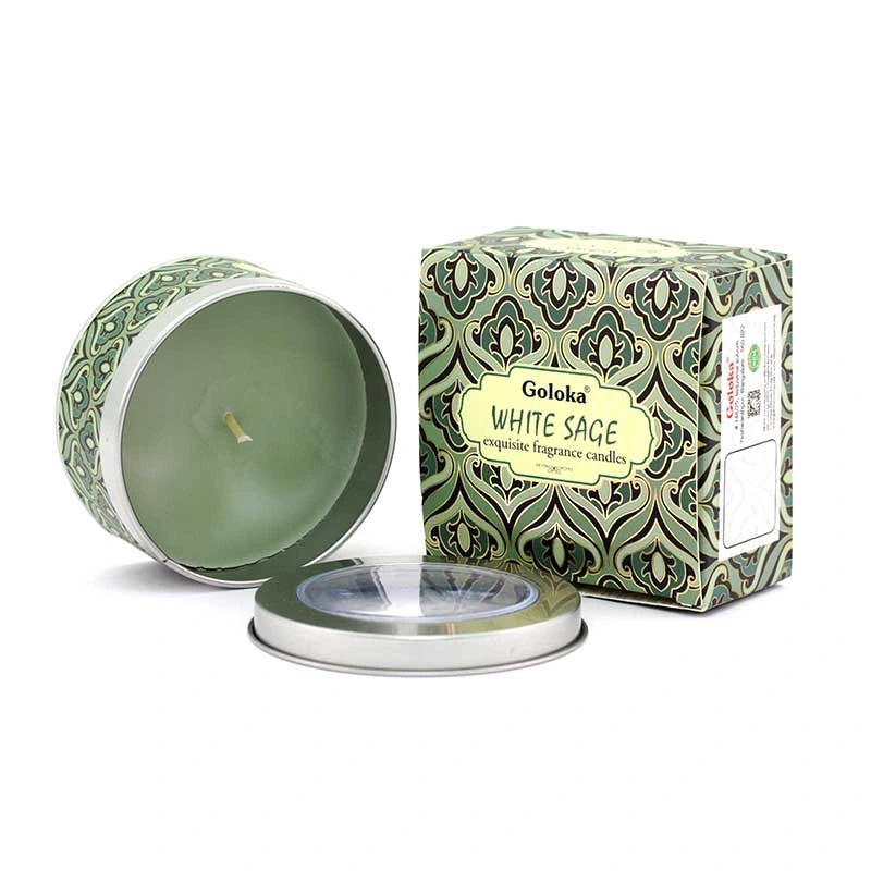 Vela de soja salvia blanca Goloka