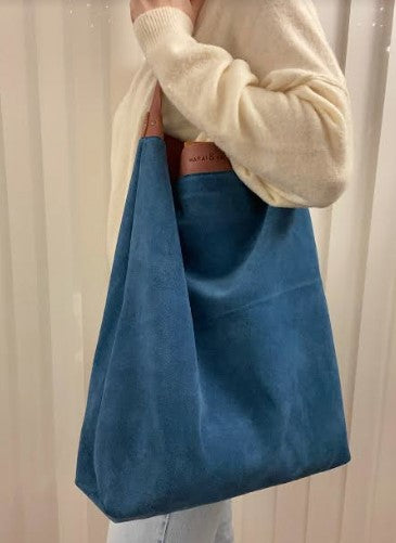 BOLSO SHOPPER GRANDE SERRAJE AZUL 1