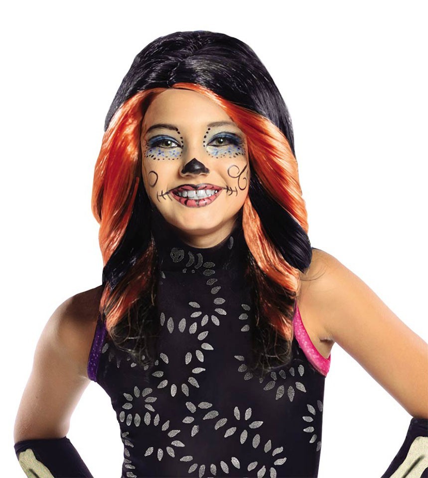 Peluca Skelita Calaveras Infantil 1