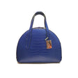 Bolso de piel azul cocodrilo 1