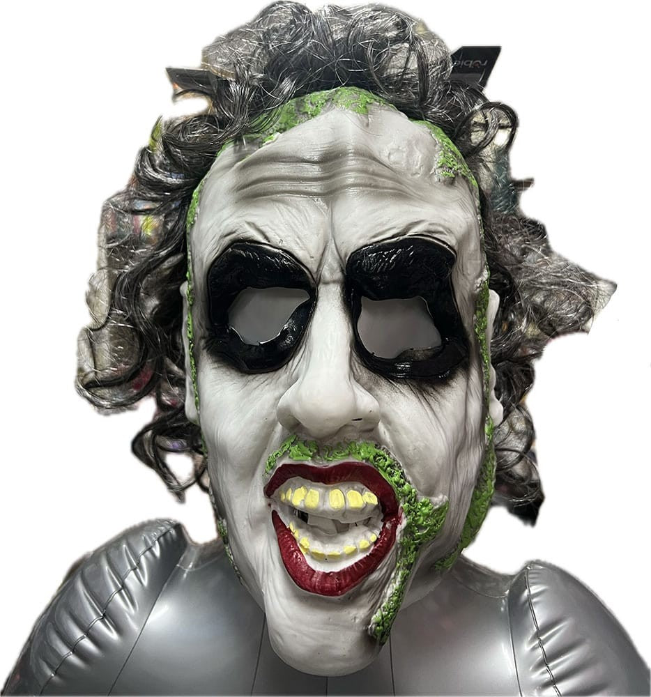 Mascara Latex con Pelo Beetlejuice para Adulto 1