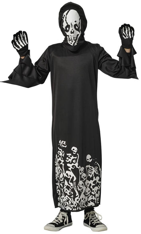 Disfraz Skull Siniestro Glow in Dark Infantil 1