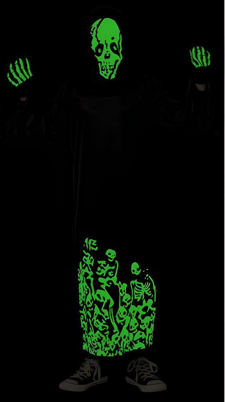 Disfraz Skull Siniestro Glow in Dark Infantil 2