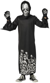 Disfraz Skull Siniestro Glow in Dark Infantil 1