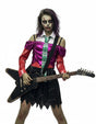 Disfraz de Rockera Zombie Infantil 1