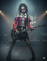 Disfraz de Rockera Zombie Infantil 2