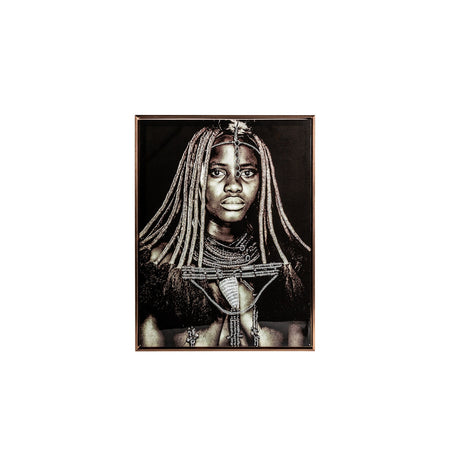 Cuadro Africana Trenza 1