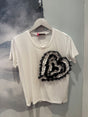 Camiseta blanca con corazón bordado Lolitas 1
