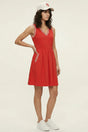 Vestido rojo escote pico Lolitas 1