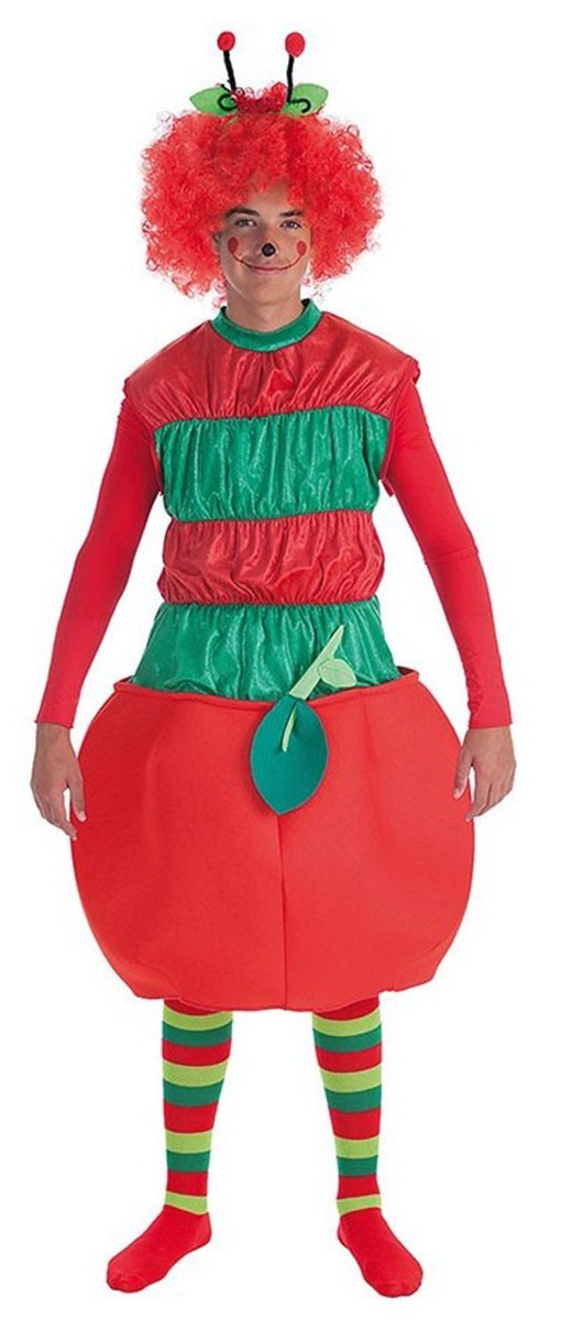 Disfraz Gusano Manzana Adulto Hombre 1