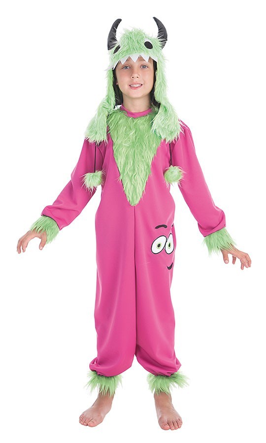 Disfraz Monstruo Verde Mimoso Infantil Niño 1