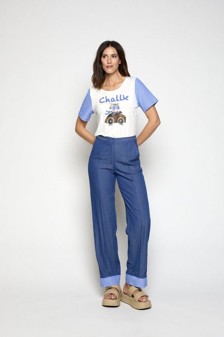 Pantalón Vesta sport Azul Poupée Chic 1