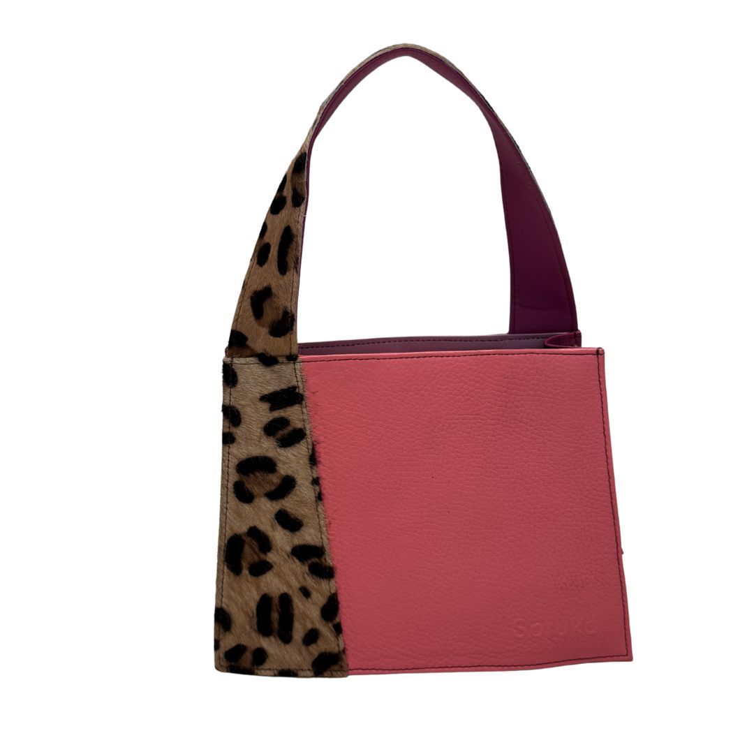 Bolso piel Melisa rosa Soruka Reversible 1