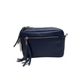 Bolso piel cubo azul marino 1