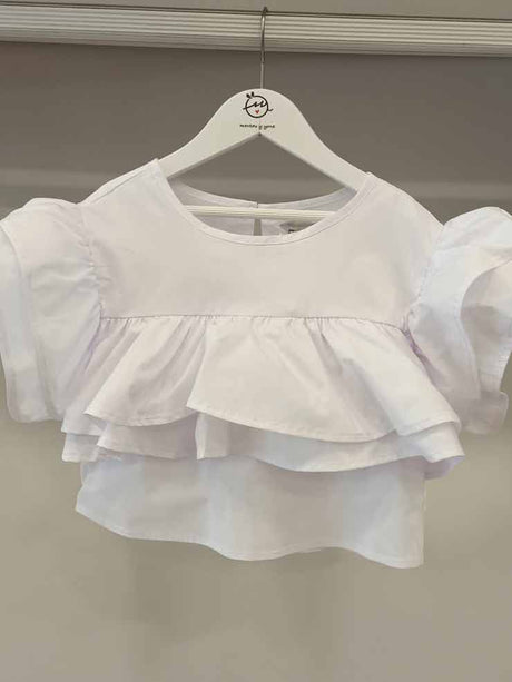 BLUSA CORTA MANGAS CON VOLANTES 1