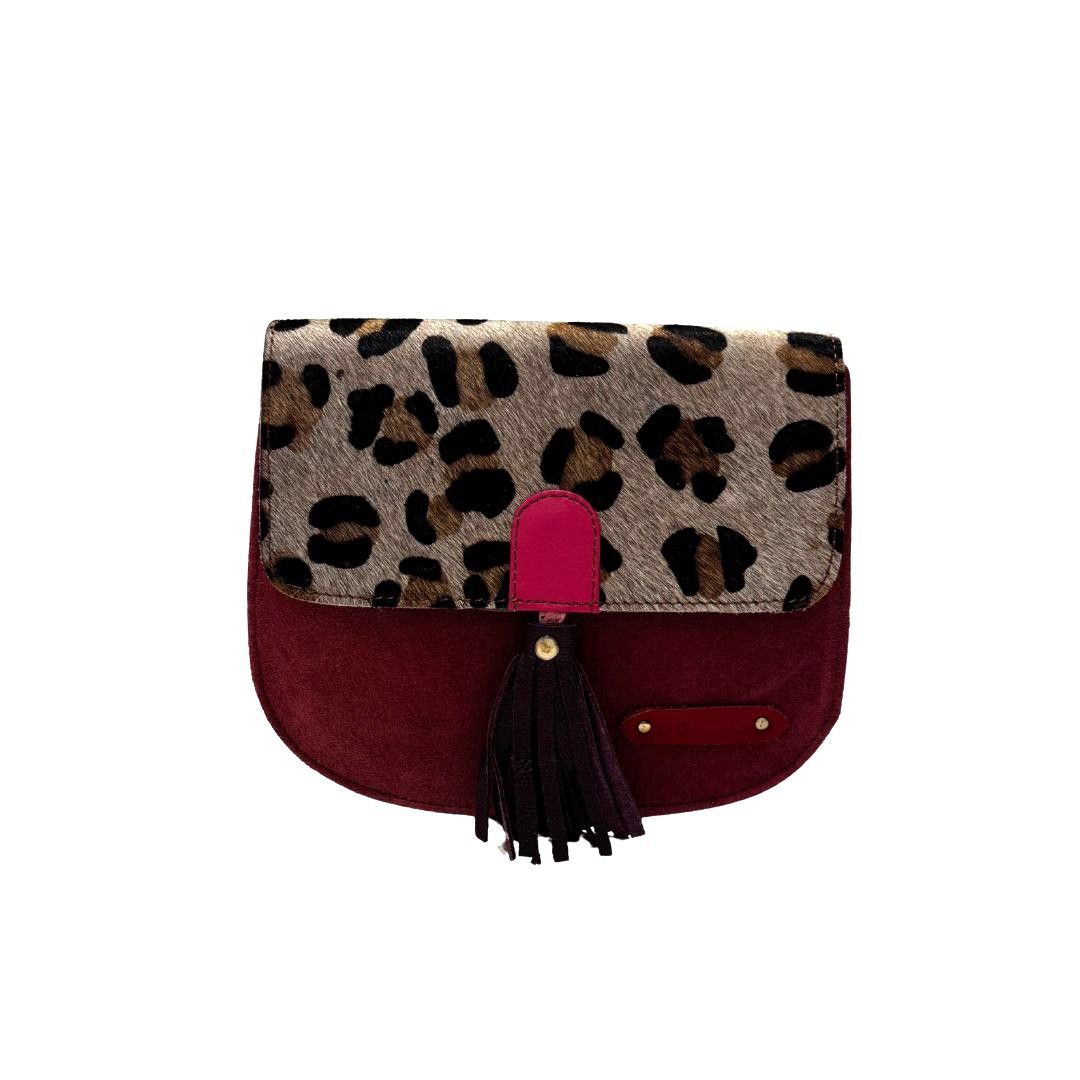 Bolso piel Lena Soruka color Granate 1