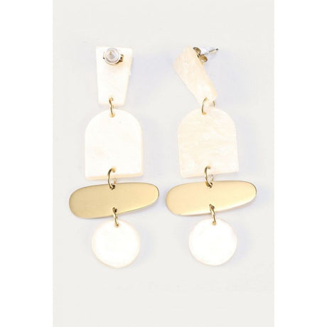 Pendientes Yenabi blanco 1