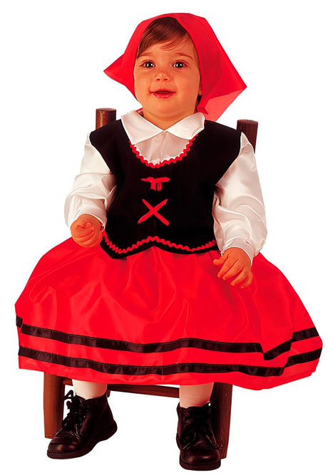 Disfraz Pastora Asturiana para Bebe 1