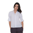 Camisa blanca jaretas manga corta 1