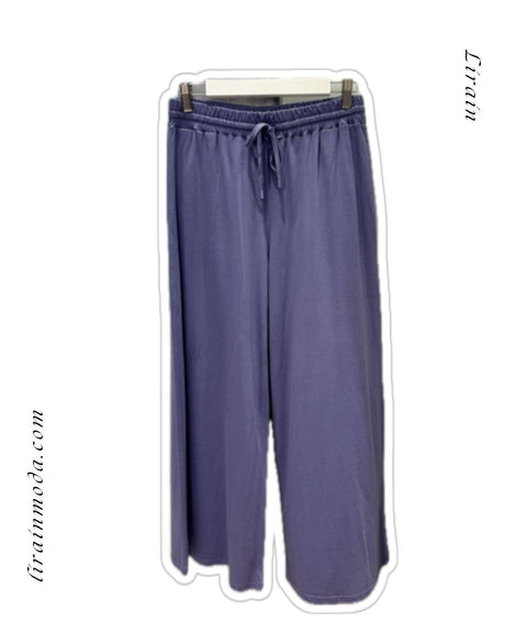 Pantalón ancho azul-lila WNT 1