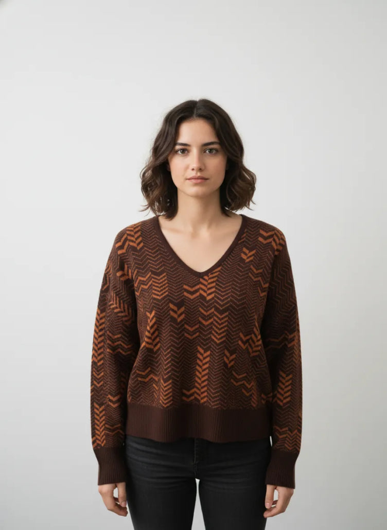 Jersey choco/caldera con brillis WNT 1