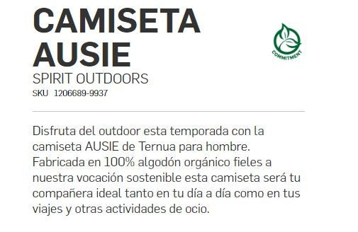 Camiseta Ternua Hombre 2