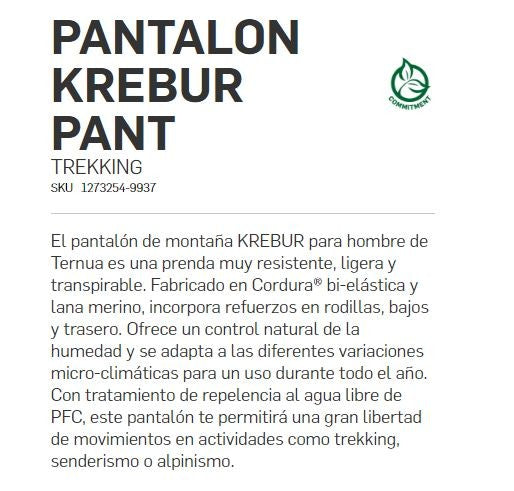 Pantalon Ternua Hombre 2
