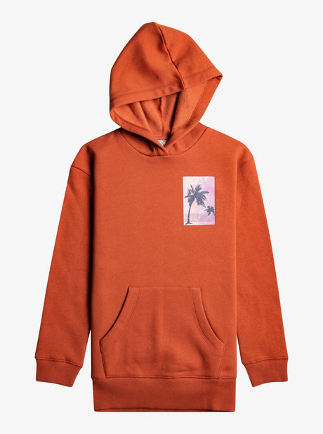 SUDADERA LARGA LOGO NIÑA ROXY ALGODON CALDERA 1
