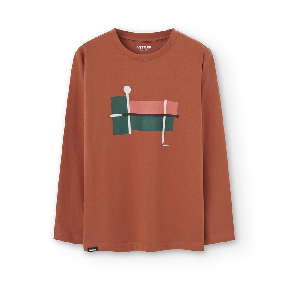 CAMISETA MANGA LARGA ASTORE NARANJA NIÑO 1