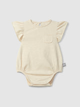 Body sin cuello con manga de volante Snug
