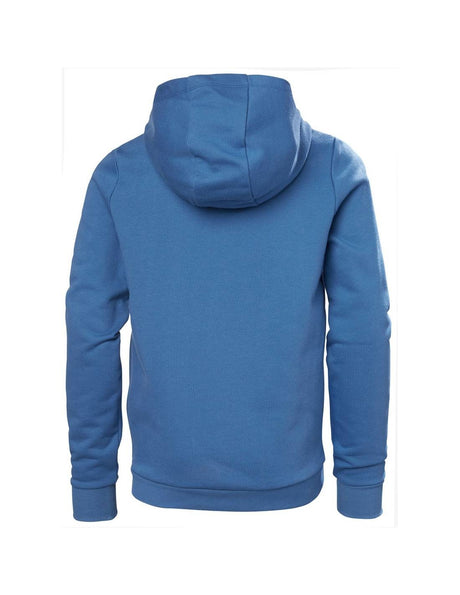 SUDADERA CON CAPUCHA BOLSILLO CANGURO H/H NIÑO AZUL LOGO 2