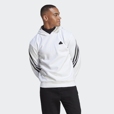 SUDADERA BLANCA CON CAPUCHA ADIDAS HOMBRE 1