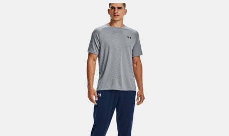 CAMISETA ANGA CORTA TRASPIRABLE TECH UNDER ARMOUR GRIS 2