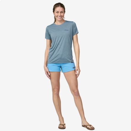 CAMISETA M.C PATAGONIA MUJER AZUL 1