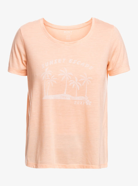CAMISETA ROXY M.C CHASING THE WAVE NARANJA 2