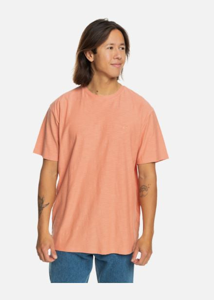 CAMISETA .C NARANJA QUIKSILVER SLUB ROUNDNECK HOMBRE 1