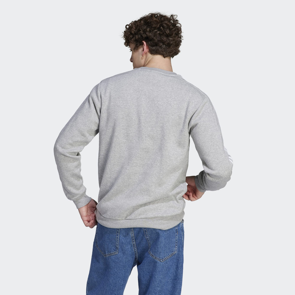 SUDADERA BASIC ADIDAS GRIS 2