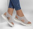SANDALIA SKECHERS FLEX APPEAL 4.0 BEIGE 1