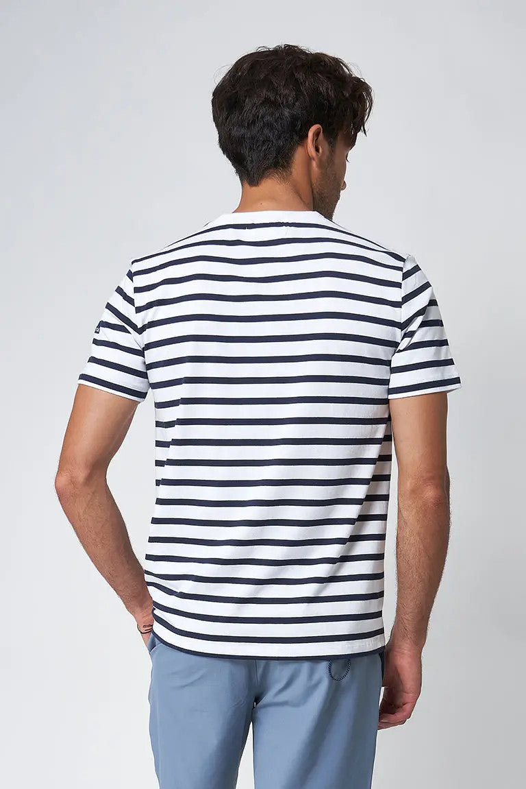 CAMISETA BATELA .C RAYAS ARSELLESA BLANCO 2