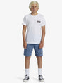 BERMUDA EASY DAY ALGODÓN QUIKSILVER LOGO AZUL 1